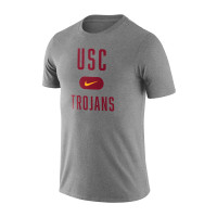 USC Trojans Men's Nike Gray Basketball Team Arch T-Shirt